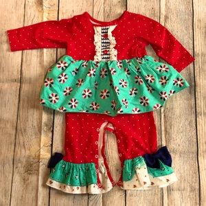 18 month Ricrac and Ruffles romper.